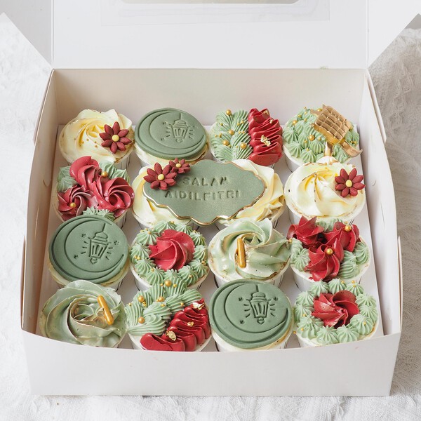 Seri Aidilfitri Mini Cupcakes | Raya Gifting