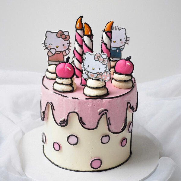 Kitty Sweet Bliss Cake | Hello Kitty Sketch Cake