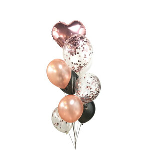 Confetty Metallic Latex Balloon