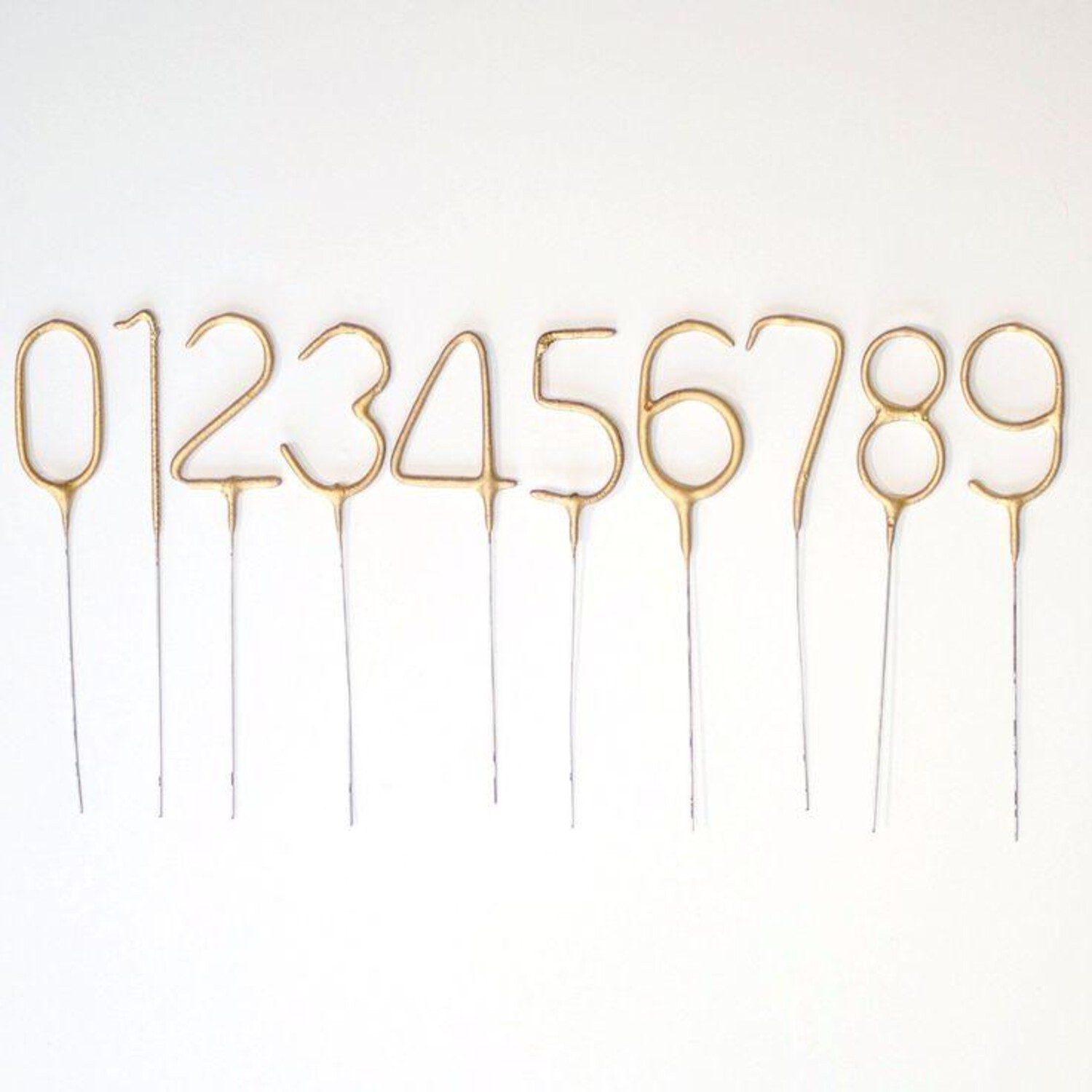 Sparkling Number Candle