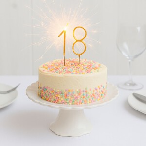 Sparkling Number Candle