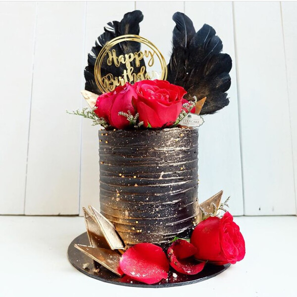 Dark Angel Wing Cake