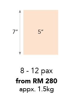 Set A: 1.5 kg, 1-Tier +RM160.00
