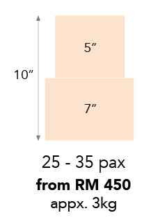 Set A: 3 kg, 2-Tier +RM270.00